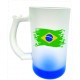 Caneca Chopp Vidro Fosco com Fundo Colorido 460 ml Personalizada