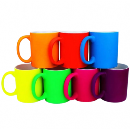 Caneca Cerâmica Fluorescente 300 ml Personalizada