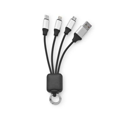 Cabo USB de carregamento rápido 3 em 1 com corpo em PET reciclado Personalizado