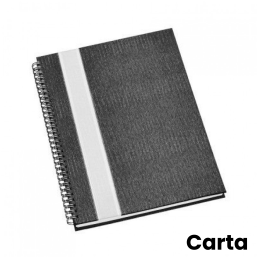 Caderno de Negócios Grafite com Faixa Grande Personalizado