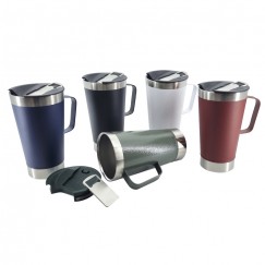 Caneca Térmica Inox com Abridor 550ml Personalizada