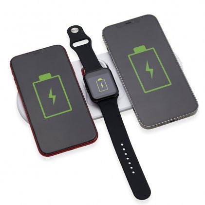 Carregador Base Dual Indução para Celulares e Iwatch Personalizado