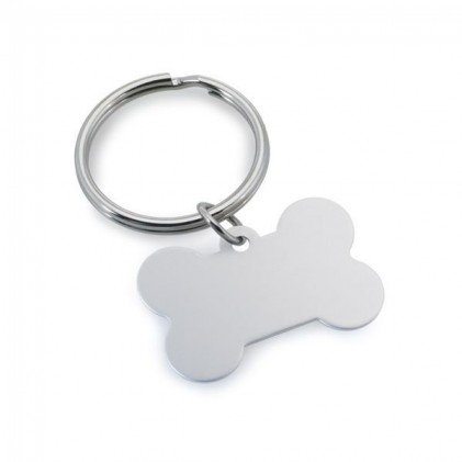 Chaveiro Metal Formato de Osso Pet Personalizado 