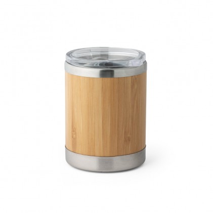 Copo de Bambu e Aço Inox 350 ML Personalizado