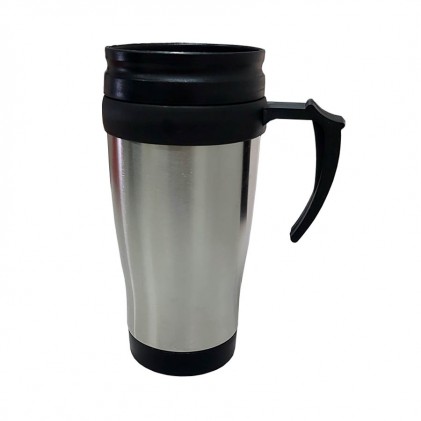 Copo Inox com Tampa Plástica 400 ml Personalizado