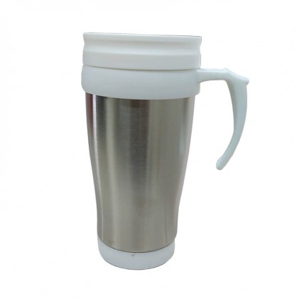 Copo Inox com Tampa Plástica 400 ml Personalizado