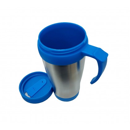 Copo Inox com Tampa Plástica 400 ml Personalizado