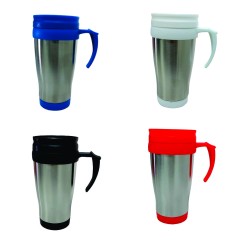 Copo Inox com Tampa Plástica 400 ml Personalizado