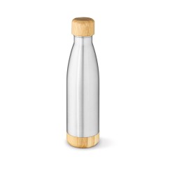 Garrafa em aço inox com tampa em bambu 800 mL Personalizada