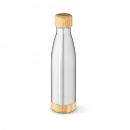 Garrafa em aço inox com tampa em bambu 800 mL Personalizada