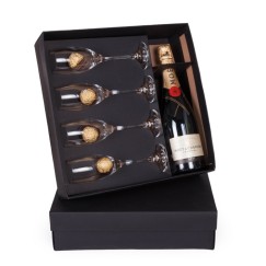 kit Champagne e Taças Premium Personalizado