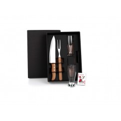 Kit churrasco com Copos E Cartas Personalizado 