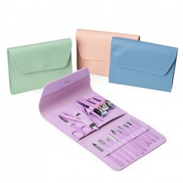 Kit Manicure em Couro Sintético Personalizado