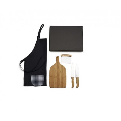 Kit para Cozinha em Bambu Personalizado