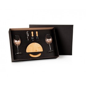 Kit vinho com jogo de xadrez personalizado - KB011 - Elo Brindes