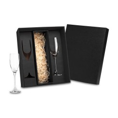 Kit Taças de Vidro para Champagne Personalizado