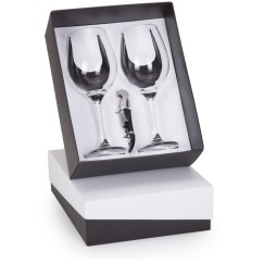 Kit Taças e Abridor para Vinho Personalizado 