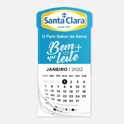 Ímã de Geladeira Calendário Personalizado