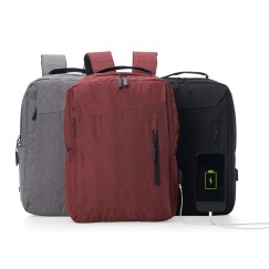 Mochila de Nylon Para Notebook USB 21L Personalizada