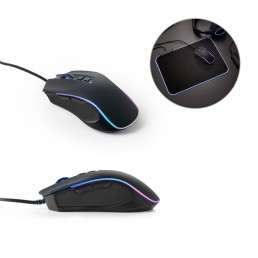 Mouse com fio RGB personalizado