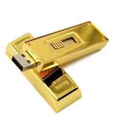 Pen Drive Barra de Ouro 32GB Personalizado