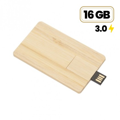 Pen Drive Card Madeira 16GB (3.0) Personalizado