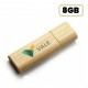 Pen Drive Bambu com Tampa 8 GB Personalizado