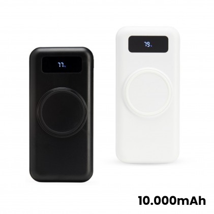 Power Bank Carregador Com Indução e Cabo Personalizada