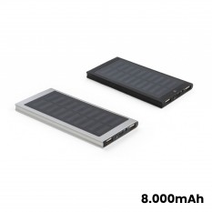 Power Bank carregador Solar em Alumínio Personalizado