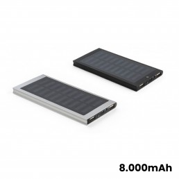 Power Bank carregador Solar em Alumínio Personalizado